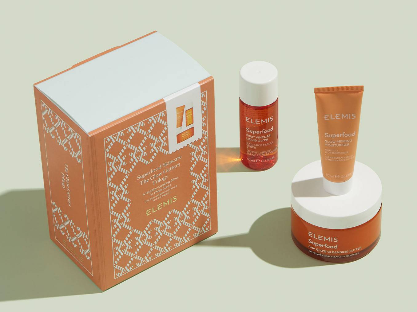 Суперфуд Тріо Здорова шкіра ELEMIS Superfood The Glow-Getters Trilogy Gift Set